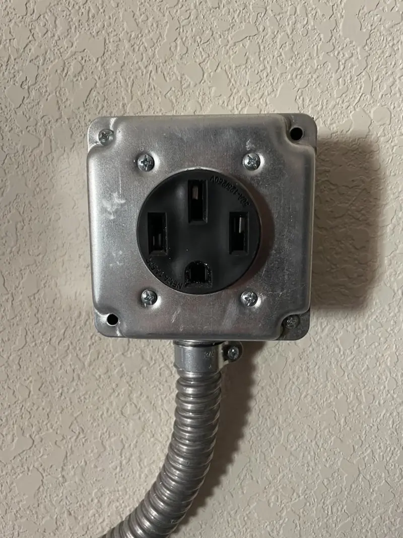 NEMA 14-50 outlet installed for Electrical Panel Upgrade in Vallejo